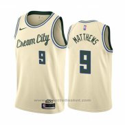 Maglia Milwaukee Bucks Wesley Matthews #9 Citta Crema