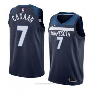 Maglia Minnesota Timberwolves Isaiah Canaan #7 Icon 2018 Blu