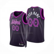 Maglia Minnesota Timberwolves Personalizzate Citta 2025-26 Nero