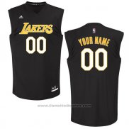 Maglia Moda Nero Los Angeles Lakers Adidas Personalizzate Nero