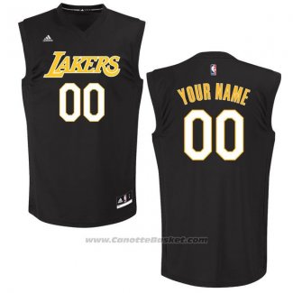 Maglia Moda Nero Los Angeles Lakers Adidas Personalizzate Nero