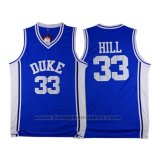 Maglia NCAA Duke Blue Devils Grant Hill #33 Blu