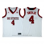 Maglia NCAA NC State Dennis Smith Jr. #4 Bianco