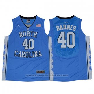 Maglia NCAA North Carolina Tar Heels Harrison Barnes #40 Blu