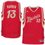 Maglia Natale 2015 Houston Rockets James Harden #13 Rosso