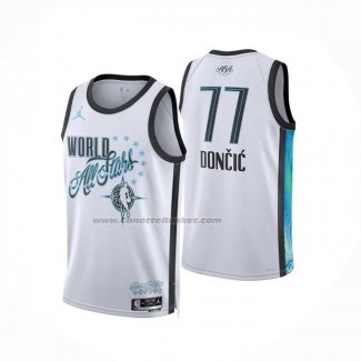 Maglia Nba All Star 2026 Luka Doncic No 77 Bianco