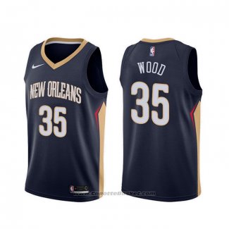 Maglia New Orleans Pelicans Christian Wood #35 Icon Blu