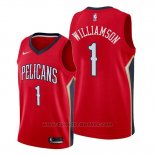 Maglia New Orleans Pelicans Zion Williamson #1 Statement 2019-20 Rosso