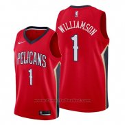 Maglia New Orleans Pelicans Zion Williamson #1 Statement 2019-20 Rosso