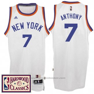 Maglia New York Knicks Carmelo Anthony #7 Retro Bianco