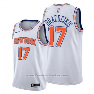 Maglia New York Knicks Iggy Brazdeikis #17 Statement 2019-20 Bianco