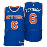 Maglia New York Knicks Kristaps Porzingis #6 Blu
