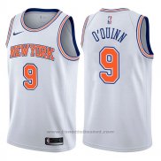 Maglia New York Knicks Kyle O'quinn #9 Statement 2017-18 Bianco