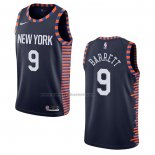 Maglia New York Knicks Rj Barrett NO 9 Citta Edition 2019-20 Blu