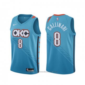 Maglia Oklahoma City Thunder Danilo Gallinari #8 Citta Blu