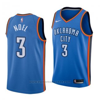 Maglia Oklahoma City Thunder Nerlens Noel #3 Icon 2017-18 Blu