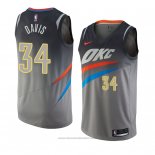 Maglia Oklahoma City Thunder Tyler Davis #34 Citta 2018 Grigio