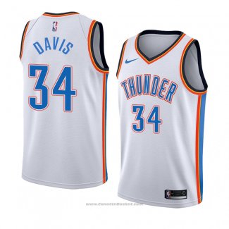 Maglia Oklahoma City Thunderr Tyler Davis #34 Association 2018 Bianco