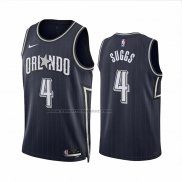 Maglia Orlando Magic Jalen Suggs #4 Citta 2023-24 Blu