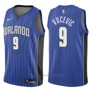 Maglia Orlando Magic Nikola Vucevic #9 Icon 2017-18 Blu