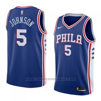 Maglia Philadelphia 76ers Amir Johnson #5 Icon 2018 Blu