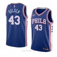 Maglia Philadelphia 76ers Jonah Bolden #43 Icon 2017-18 Blu