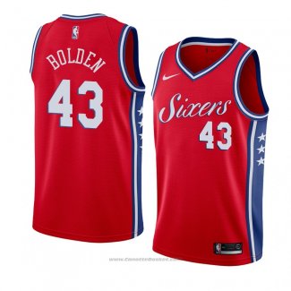 Maglia Philadelphia 76ers Jonah Bolden #43 Statement 2018 Rosso