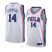 Maglia Philadelphia 76ers Jonathon Simmons #14 Association 2018 Bianco