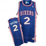 Maglia Philadelphia 76ers Moses Malone #2 Retro Blu