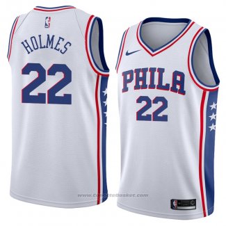 Maglia Philadelphia 76ers Richaun Holmes #22 Association 2018 Bianco