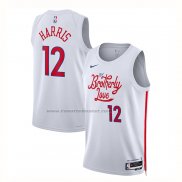 Maglia Philadelphia 76ers Tobias Harris #12 Citta 2022-23 Bianco