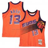 Maglia Phoenix Suns Steve Nash NO 13 Mitchell & Ness 1996-97 Arancione