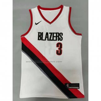 Maglia Portland Trail Blazers C.J. McCollum #3 Citta Nero