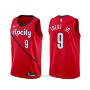 Maglia Portland Trail Blazers Gary Trent Jr. #9 Earned Rosso