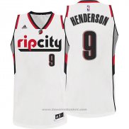 Maglia Portland Trail Blazers Rip City Gerald Henderson #9 Bianco