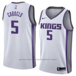 Maglia Sacramento Kings Bruno Caboclo #5 Association 2018 Bianco