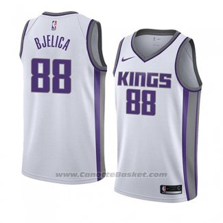 Maglia Sacramento Kings Nemanja Bjelica #88 Association 2018 Bianco