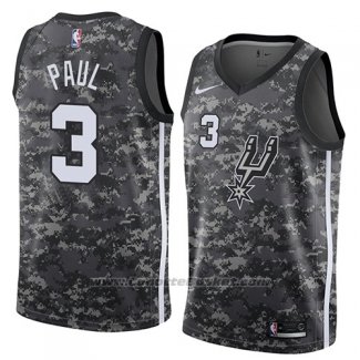 Maglia San Antonio Spurs Brandon Paul #3 Citta 2018 Grigio