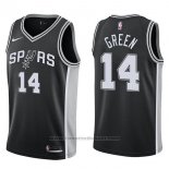 Maglia San Antonio Spurs Danny Green #14 Icon 2017-18 Nero