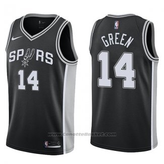 Maglia San Antonio Spurs Danny Green #14 Icon 2017-18 Nero