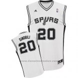 Maglia San Antonio Spurs Manu Ginobili #20 Bianco