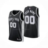Maglia San Antonio Spurs Personalizzate Icon 2024-25 Nero