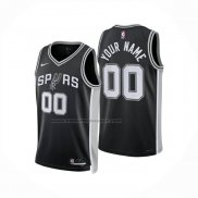 Maglia San Antonio Spurs Personalizzate Icon 2024-25 Nero