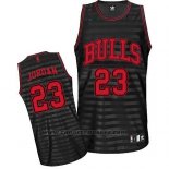 Maglia Scanalatura Moda Chicago Bulls Michael Jordan #23 Nero