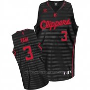 Maglia Scanalatura Moda Los Angeles Clippers Chris Paul #3 Nero