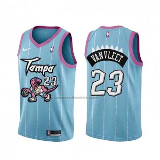 Maglia Toronto Raptors Fred Vanvleet NO 23 Citta 2020-21 Rosa Blu