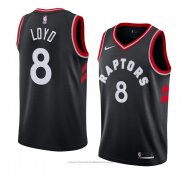 Maglia Toronto Raptors Jordan Loyd #8 Statement 2018 Nero