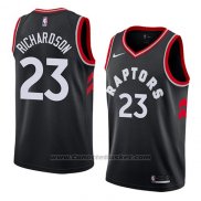 Maglia Toronto Raptors Malachi Richardson #23 Statement 2018 Nero