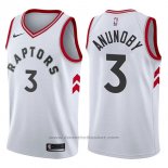 Maglia Toronto Raptors Og Anunoby #3 Association 2017-18 Bianco