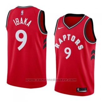 Maglia Toronto Raptors Serge Ibaka #9 Icon 2018 Rosso